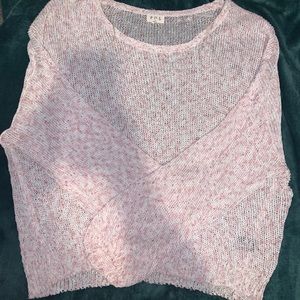 Pink & White Sweater